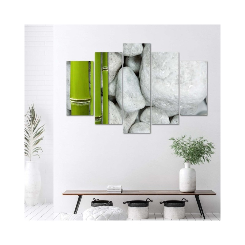 Leinwandbild - Zen Stones Bamboo Spa | Feeby
