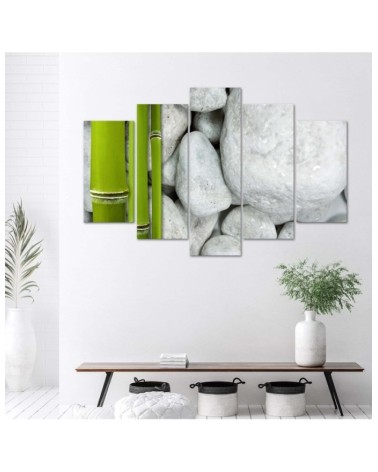 Leinwandbild - Zen Stones Bamboo Spa | Feeby