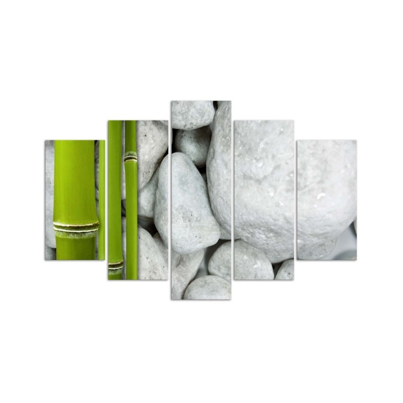 Leinwandbild - Zen Stones Bamboo Spa | Feeby