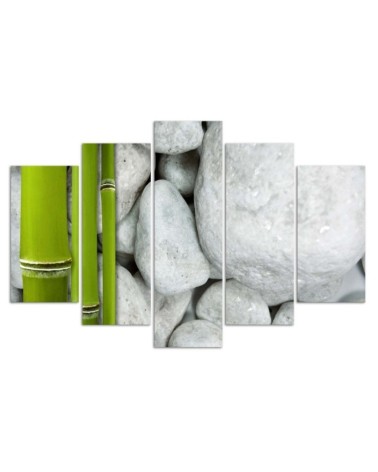 Leinwandbild - Zen Stones Bamboo Spa | Feeby