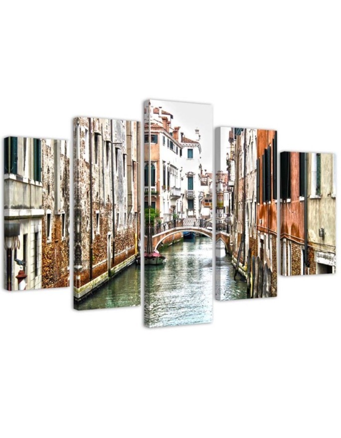 Bild auf Leinwand - Venedig Kanal Italien Stadt | Feeby