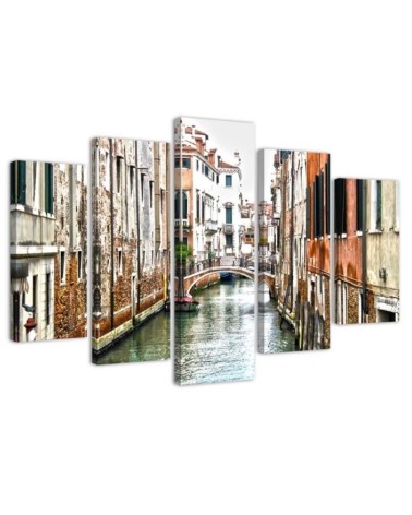 Bild auf Leinwand - Venedig Kanal Italien Stadt | Feeby