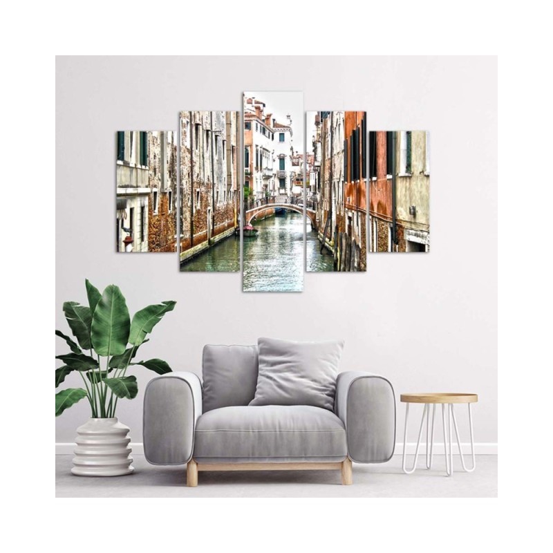 Bild auf Leinwand - Venedig Kanal Italien Stadt | Feeby