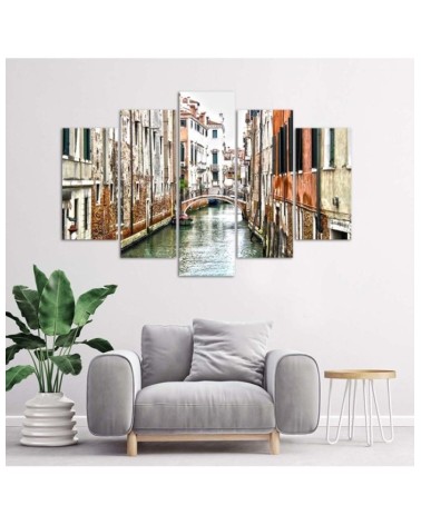 Bild auf Leinwand - Venedig Kanal Italien Stadt | Feeby