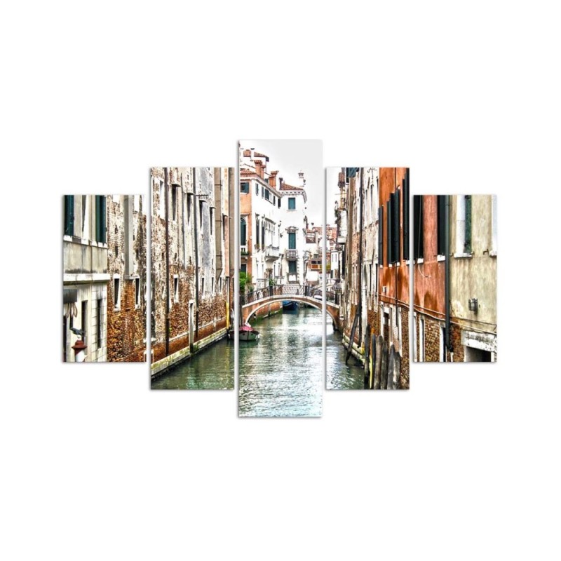 Bild auf Leinwand - Venedig Kanal Italien Stadt | Feeby