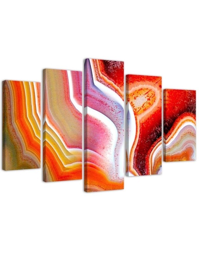 Dekoratives Leinwandbild - Bunte Abstraktion | Feeby