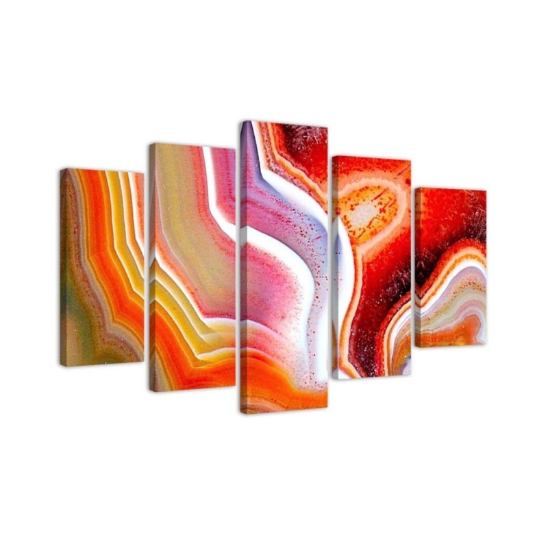 Dekoratives Leinwandbild - Bunte Abstraktion | Feeby