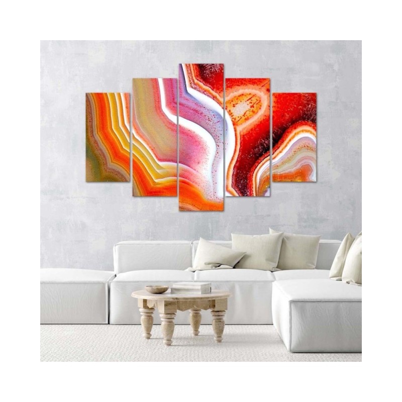 Dekoratives Leinwandbild - Bunte Abstraktion | Feeby