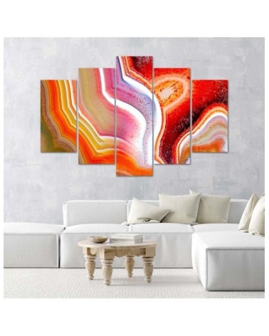 Dekoratives Leinwandbild - Bunte Abstraktion | Feeby