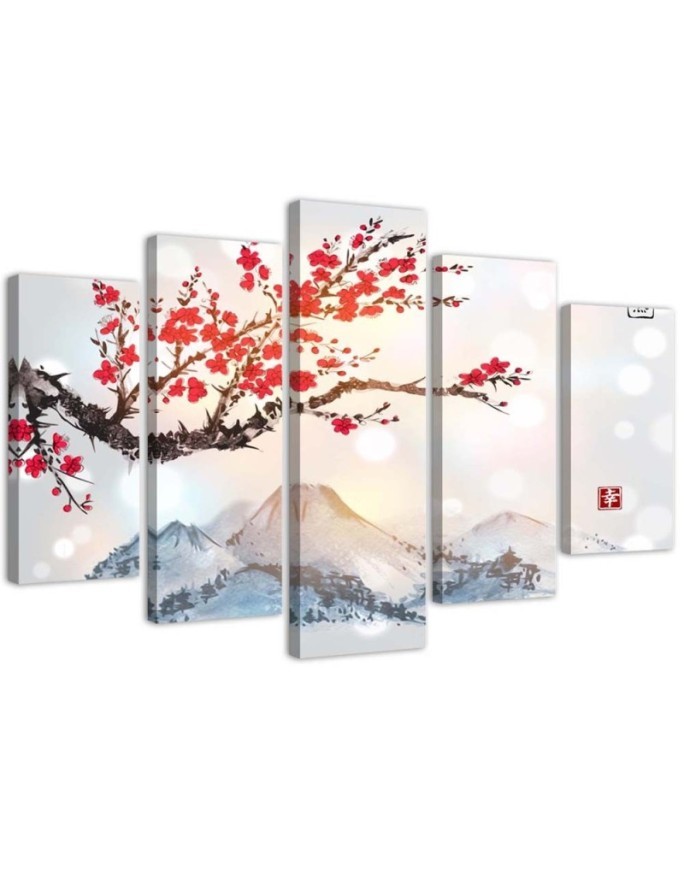 Leinwandbild - Japan Kirschblüte | Feeby