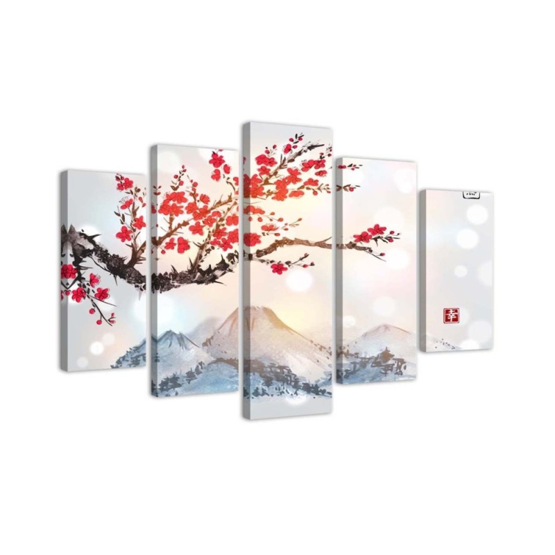 Leinwandbild - Japan Kirschblüte | Feeby
