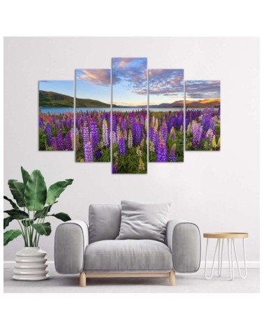 Bild auf Leinwand - Lavendel See Blumen | Feeby