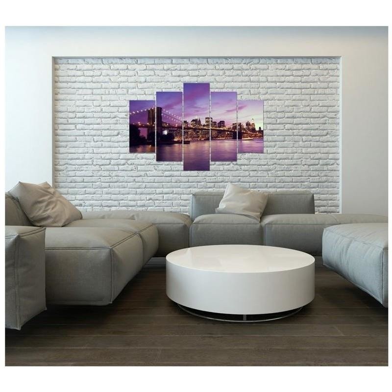 Leinwanddruck - New York Manhattan Sonnenuntergang | Feeby