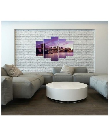 Leinwanddruck - New York Manhattan Sonnenuntergang | Feeby