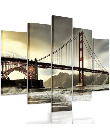 Canvas print Bridge over the river New York for living room | FEEBY