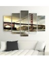 Canvas print Bridge over the river New York for living room | FEEBY