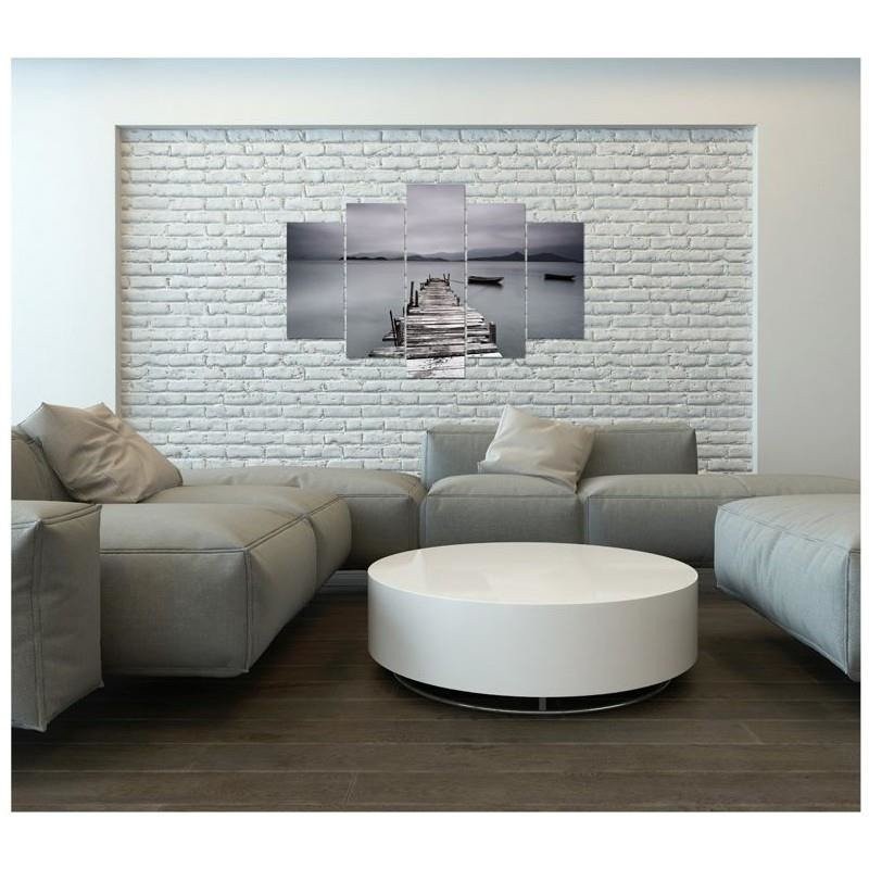 Leinwanddruck - Pier Lake Landscape Bild | Feeby