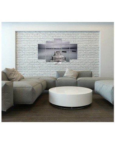 Leinwanddruck - Pier Lake Landscape Bild | Feeby