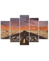 Route 66 wall art painting for office, study | FEEBY