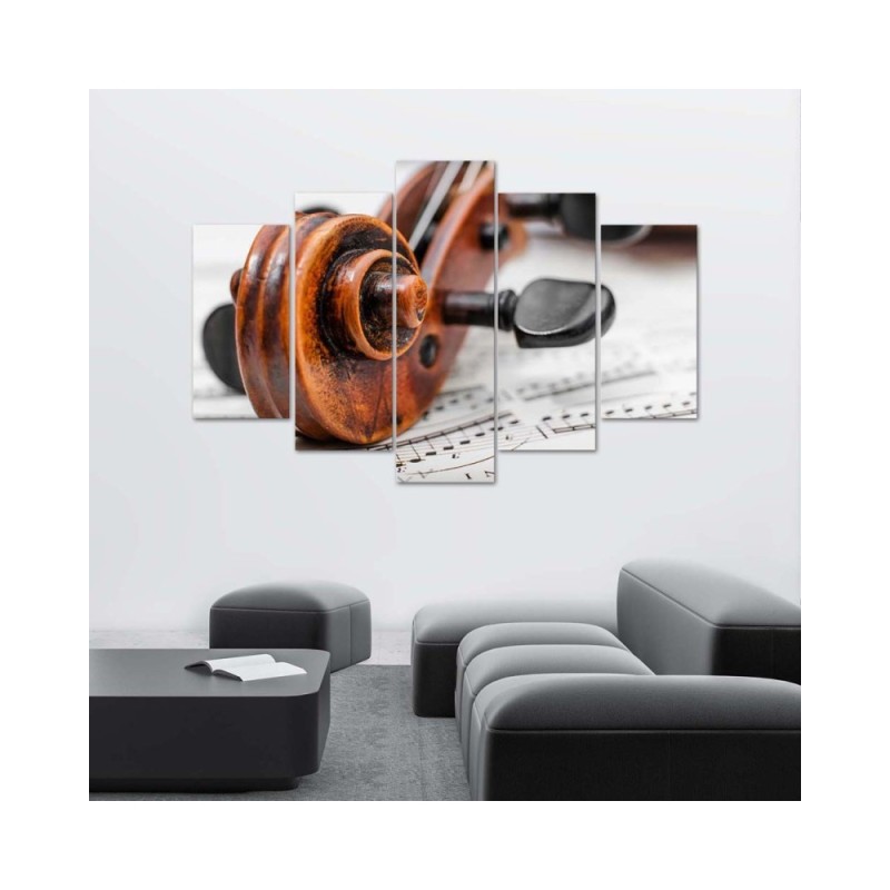 Bild auf Leinwand - Noten für Violine | Feeby
