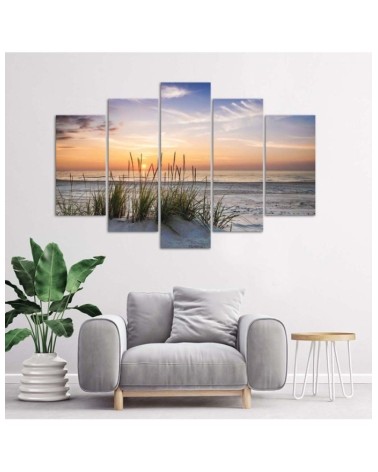 Modernes Wandbild - Meer Strand Sonnenuntergang | Feeby