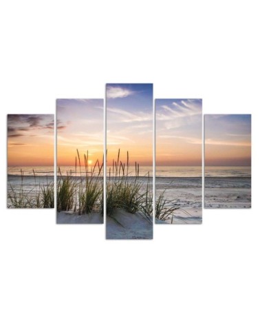 Modernes Wandbild - Meer Strand Sonnenuntergang | Feeby