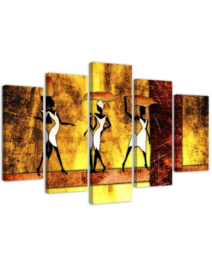 Leinwanddruck - Frauen Afrika Abstraktion | Feeby