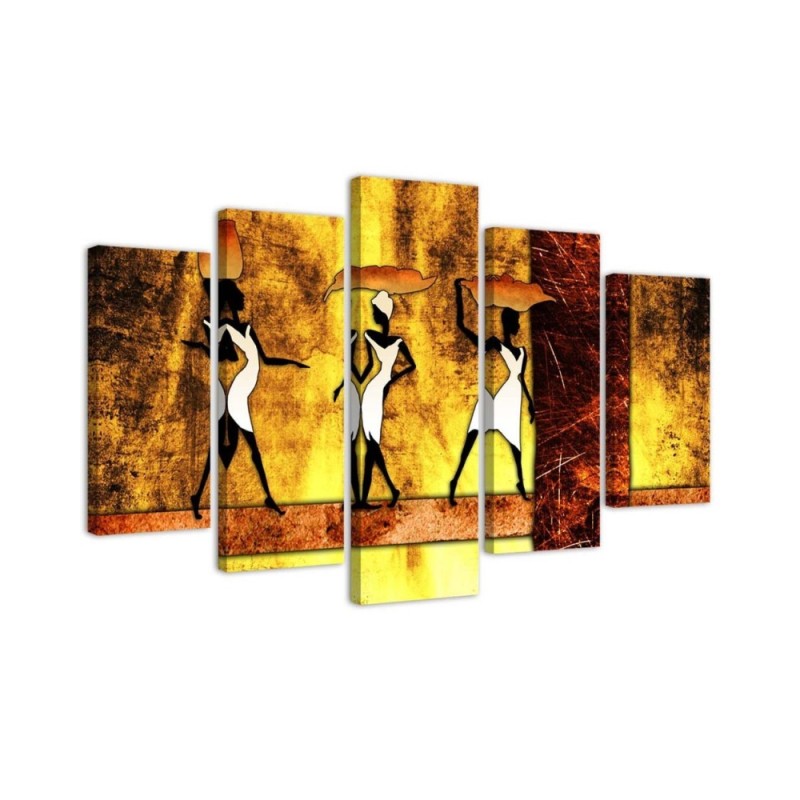 Leinwanddruck - Frauen Afrika Abstraktion | Feeby