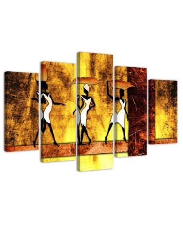 Leinwanddruck - Frauen Afrika Abstraktion | Feeby