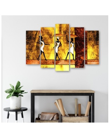 Leinwanddruck - Frauen Afrika Abstraktion | Feeby