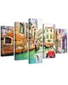 Canvas painting for living room Venice gondolas | FEEBY