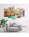Canvas painting for living room Venice gondolas | FEEBY