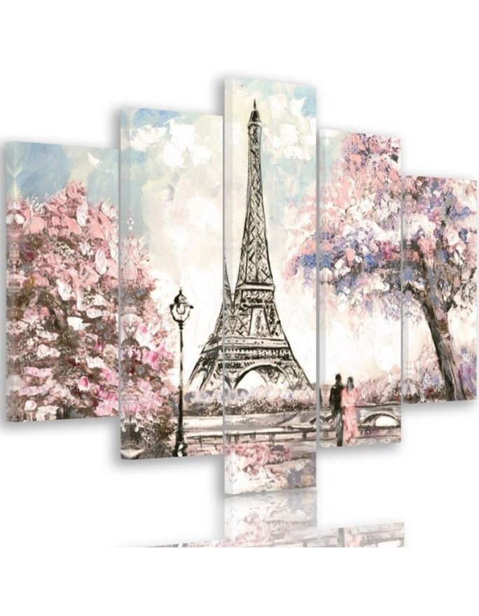 Wall art painting Spring in Paris painted | FEEBY