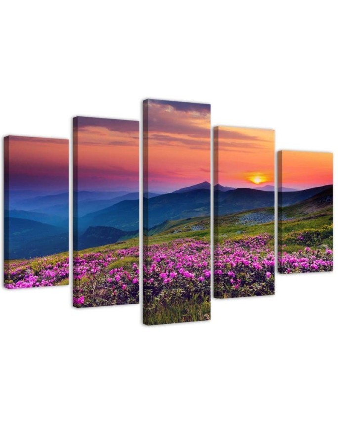 Modernes Wandbild - Sonnenaufgang Landschaftsbild | Feeby