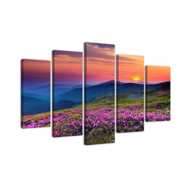 Modernes Wandbild - Sonnenaufgang Landschaftsbild | Feeby