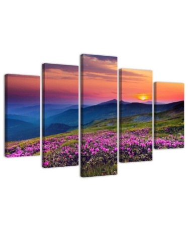 Modernes Wandbild - Sonnenaufgang Landschaftsbild | Feeby