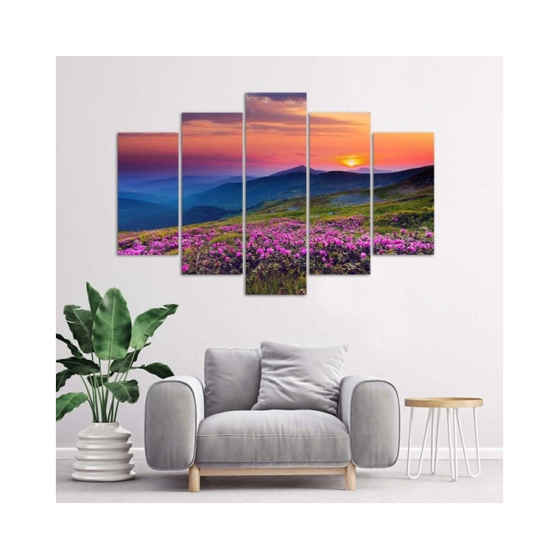 Modernes Wandbild - Sonnenaufgang Landschaftsbild | Feeby