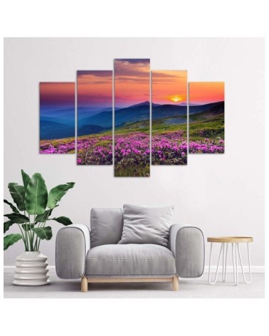 Modernes Wandbild - Sonnenaufgang Landschaftsbild | Feeby