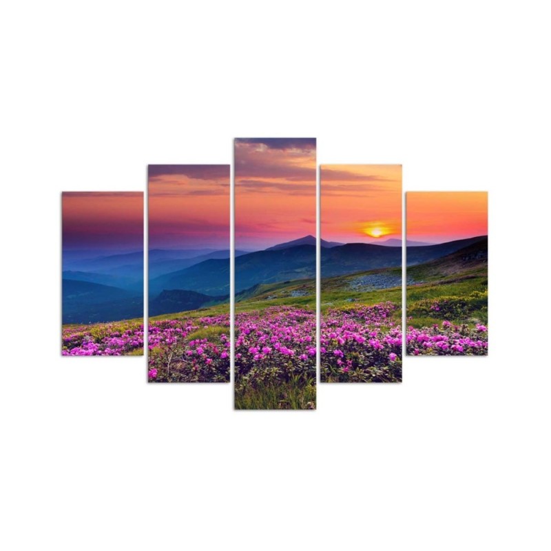 Modernes Wandbild - Sonnenaufgang Landschaftsbild | Feeby