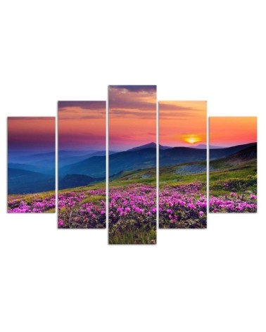 Modernes Wandbild - Sonnenaufgang Landschaftsbild | Feeby