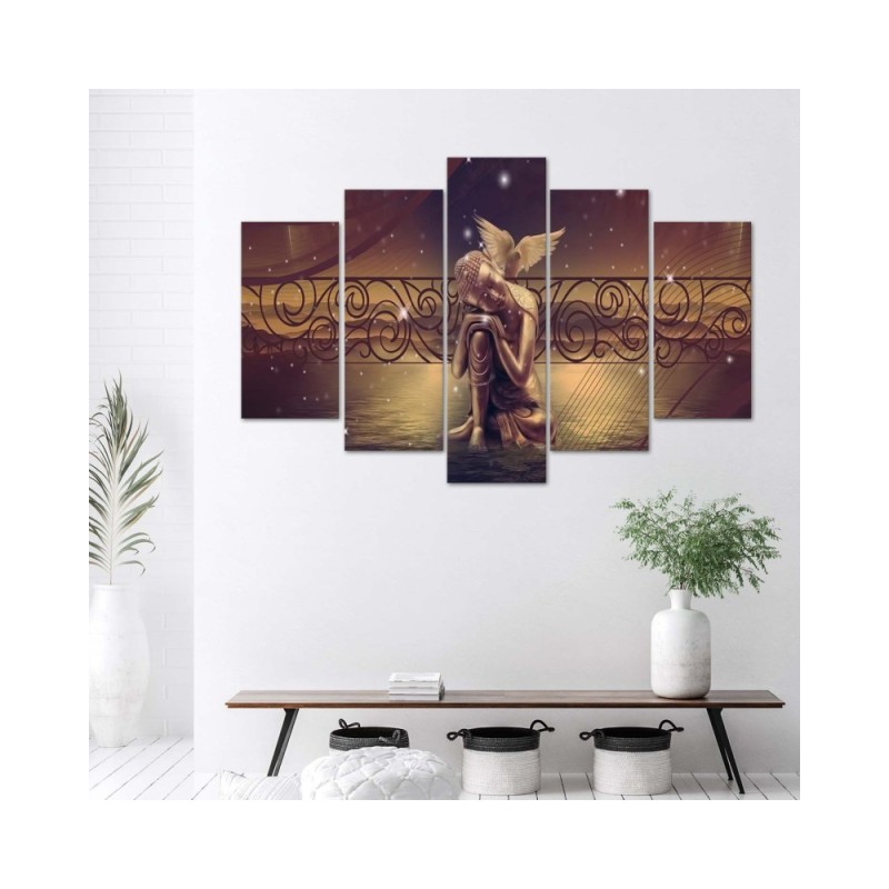 Leinwandbild - Buddha Braun Feng Shui | Feeby