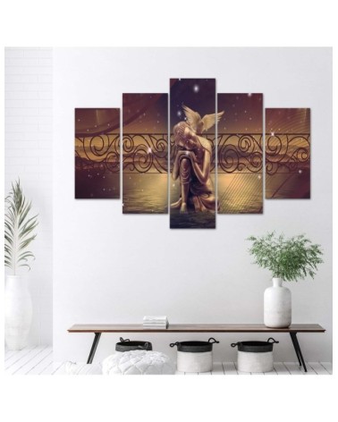Leinwandbild - Buddha Braun Feng Shui | Feeby