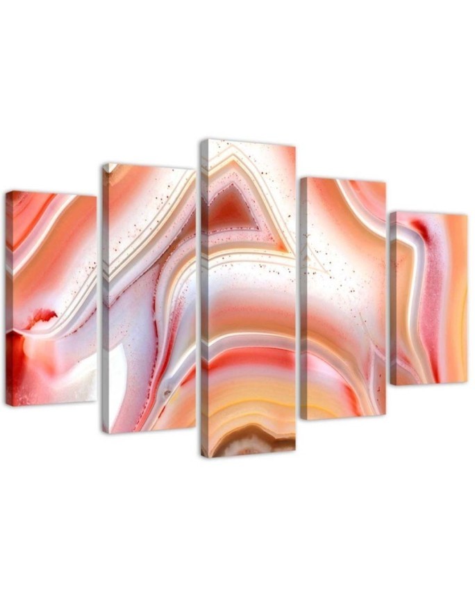 Wandbild für Wohnzimmer - Pastell-Abstraktion | Feeby