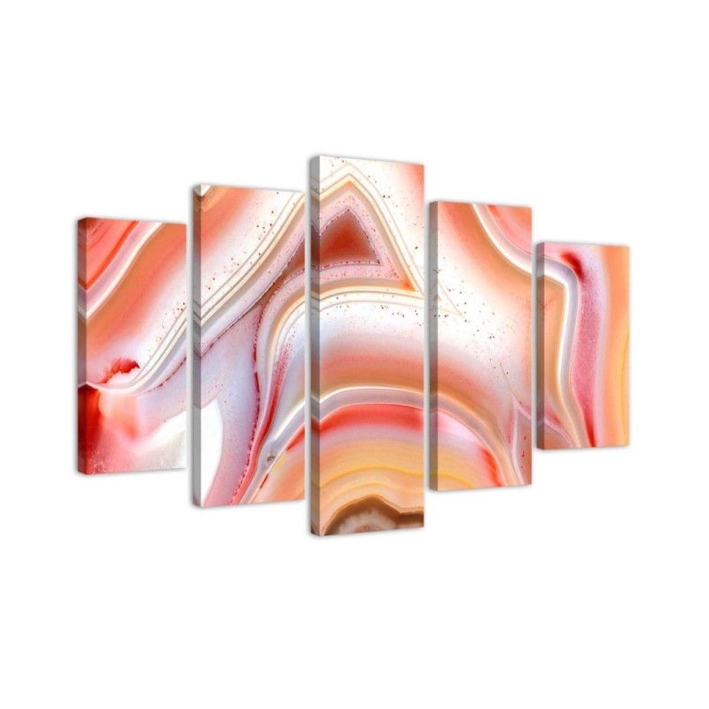 Wandbild für Wohnzimmer - Pastell-Abstraktion | Feeby