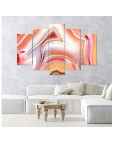 Wandbild für Wohnzimmer - Pastell-Abstraktion | Feeby