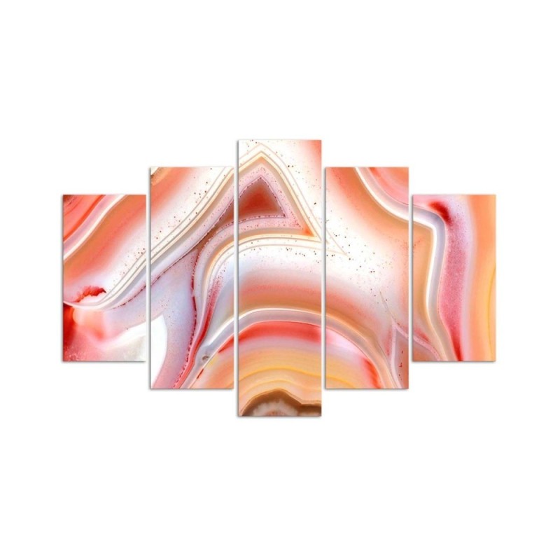 Wandbild für Wohnzimmer - Pastell-Abstraktion | Feeby