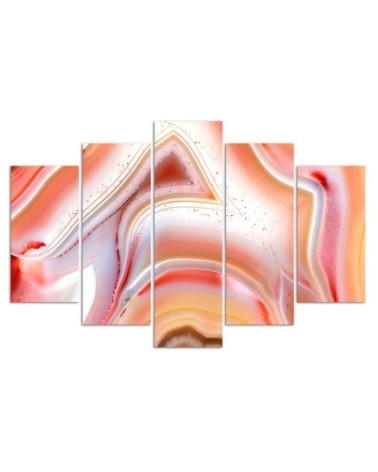 Wandbild für Wohnzimmer - Pastell-Abstraktion | Feeby