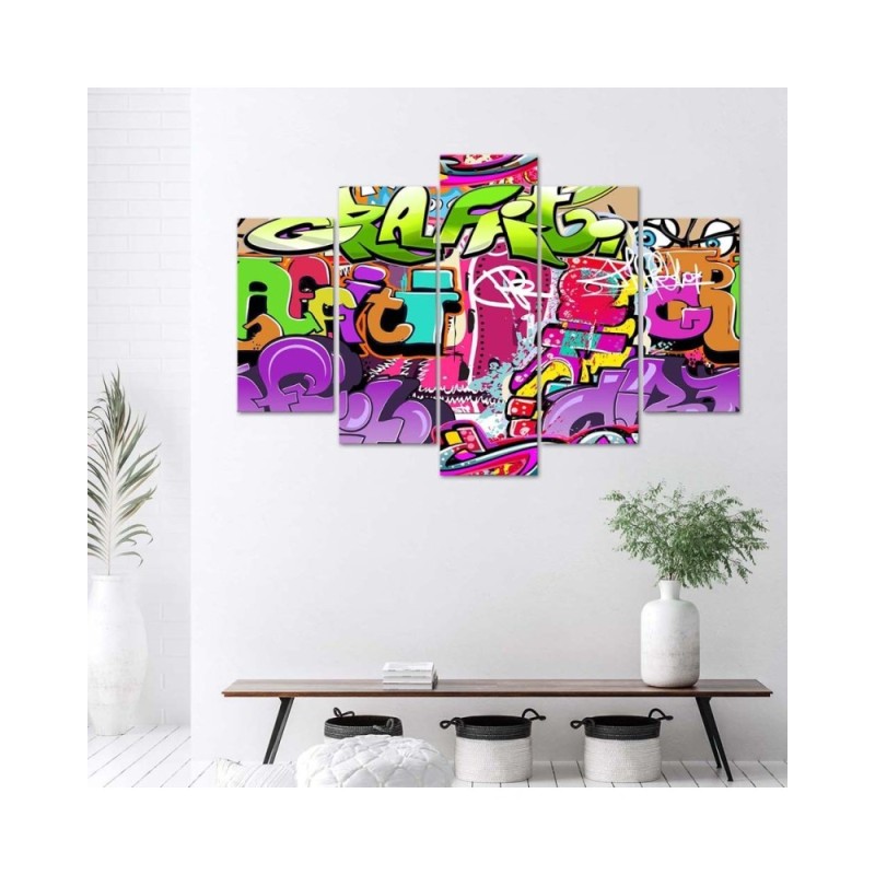 Bild auf Leinwand - Graffiti-Abstraktion | Feeby