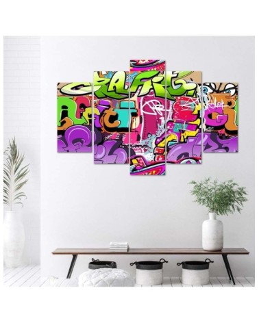 Bild auf Leinwand - Graffiti-Abstraktion | Feeby