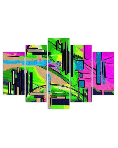 Leinwandbild - Abstrakte Landschaft | Feeby